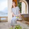 Women's Summer Lace T-shirt & Skirt Set