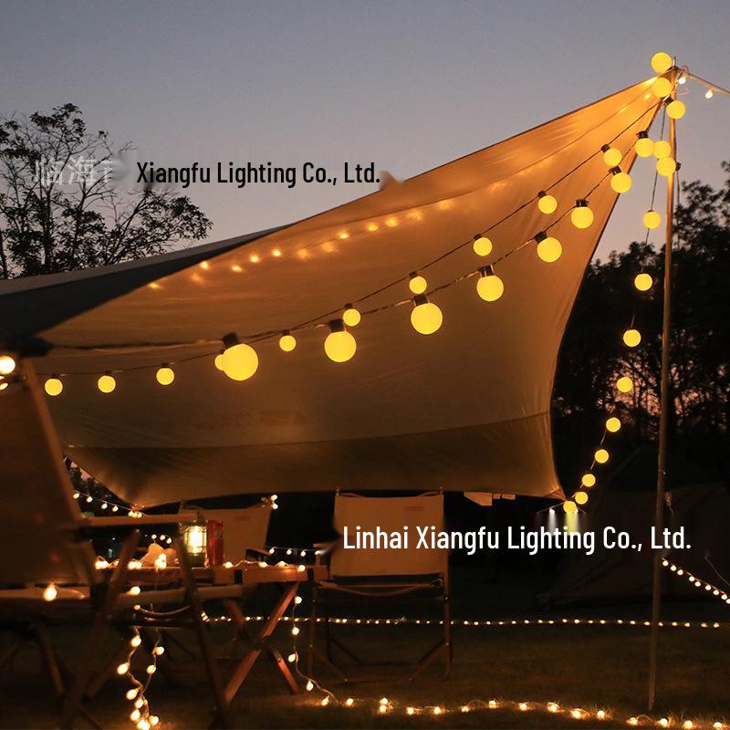 Outdoor LED G50 Globe String Lights - Waterproof Camping Tent Fairy Lights