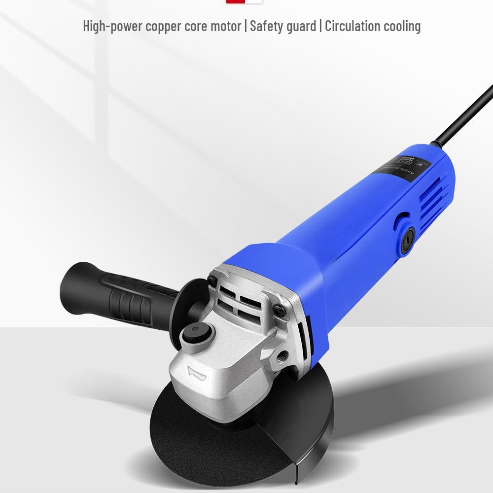 115mm High-Power Corded Angle Grinder: Lightweight Multi-purpose Tool for Cutting, Grinding, Rust Removal, and Polishing.