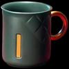 Christmas Gold Plaid Ceramic Couple Mug