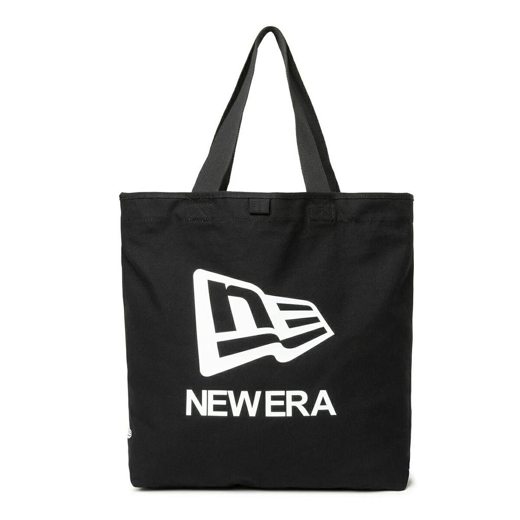 Tote Bag Canvas Logo FREE CANVAS TOTE F and W BLK 251 [New Era] Black/Flag
