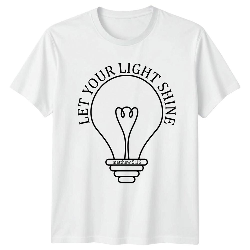Let Your Light Shine Matthew 516 Christian Faith TShirt S