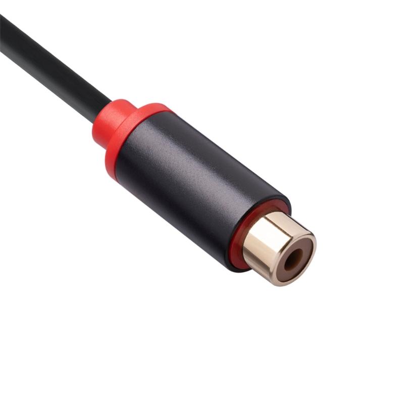 RCA Male To RCA Female Connector Jack Stereo Cable Y Plug 1 To 2 RCA Adapter Audio Aux Socket to Headphone Music