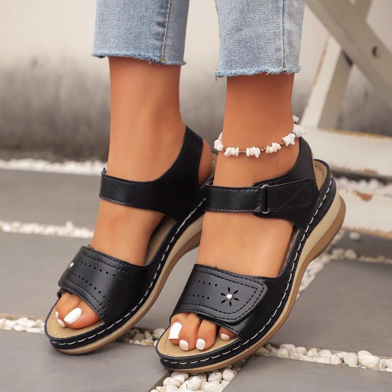Fashion 2025 New Fashion Wedge Sandals for Women Summer Thick Sole Non Slip Beach Shoes Woman Lightweight Platform Sandals