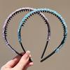 Thin Rhinestones Antislip Hairband Sweet Face Wash Hair Hoop Crystal Teeth Headband  Makeup