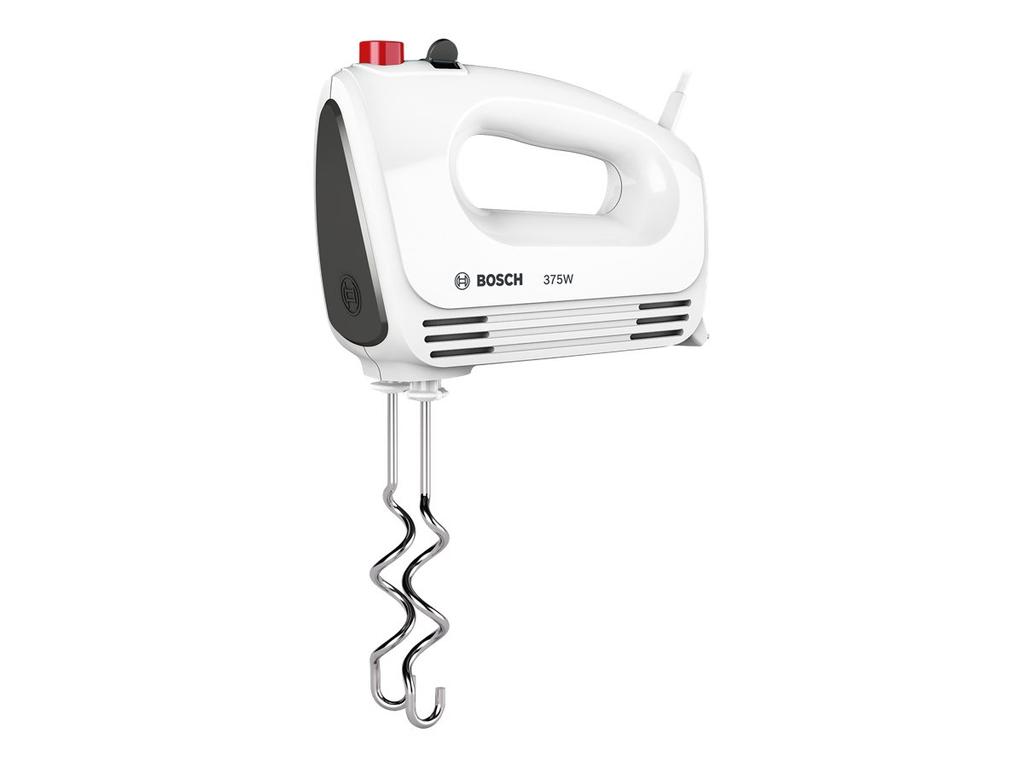 Bosch | Handmixer | MFQ22100 CleverMixx | Handmixer | 375 W | Geschwindigkeiten: 4 | Turbo-Modus | Weiß/Dunkelgrau