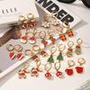 Yori Hot Style Stainless Steel Christmas Earrings 2025 Women Stainless Steel Trendy Golden PVD Waterproof Jewelry Gift