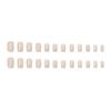 Elegant French Square Long-Lasting Wearable Nail Art Tips, 24 Pieces