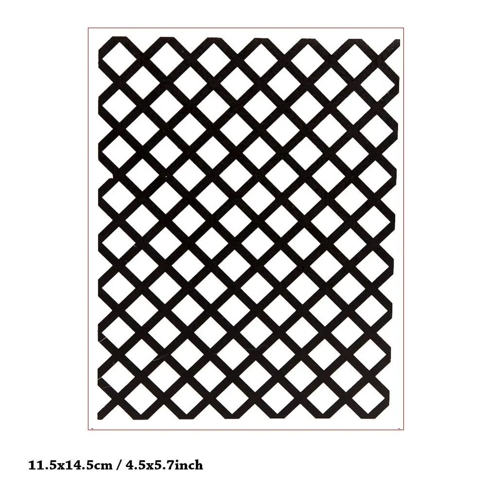 3D Textured Impressions Embossing Folder, Line Textured Dot Background Embossing Folder for Card Making DIY Craft Art Supplies