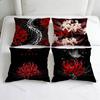 Ghoul Spider Lily Tokyo Fashion Square Pillow Case Durable Throw Pillow Cover for Sofa Couch Chair
