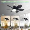 Intelligent Ceiling Fan with Light, Remote Control, Adjustable LED, 6 Blades, Ceiling Fan Installation, Hard Wired, 85V-265V Voltage, Lighting
