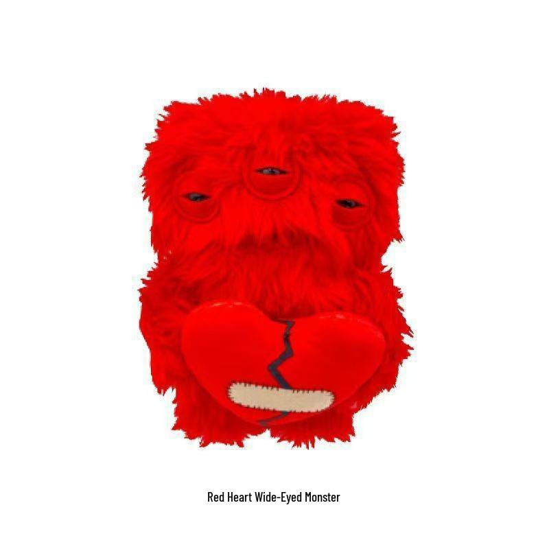 Monster Funk Zahntier Plüschpuppe mit Herz - Valentinstags-Edition - Kostenloser Versand