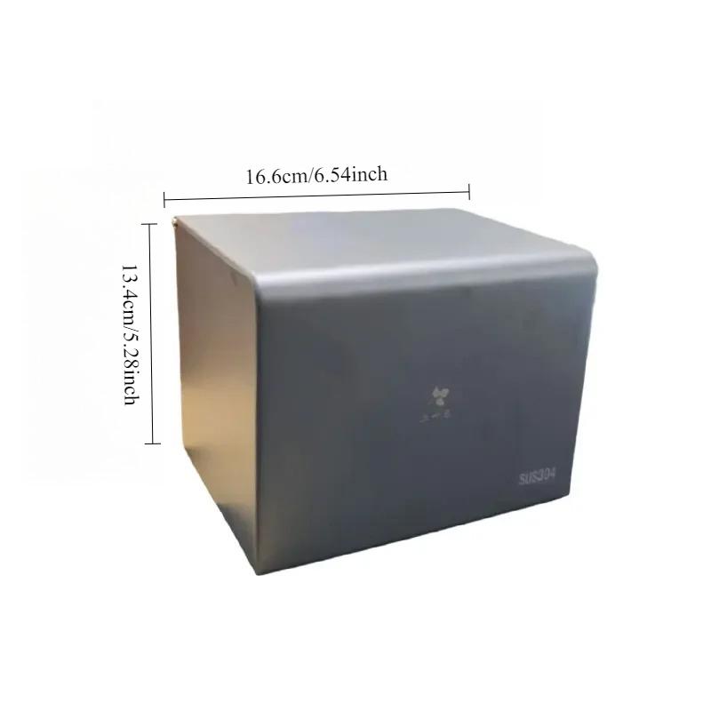Square Toilet Paper Holder Wall Mount Waterproof Stainless Steel Bathroom Toilet Tissue Roll Holder Cat Dog Proof  Tissue Holder