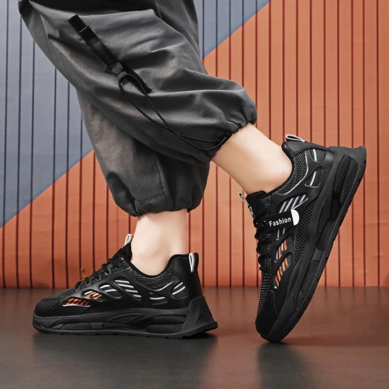 Men's Fashion Trendy Casual Shoes Summer Mesh Breathable Running Sneakers Designer Lace-up Soft-sole Sport Shoe Tennis Masculino
