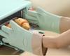Non-slip Silicone Oven Mitts with Cotton Lining, Heat Resistant Kitchen Gloves for Baking Grilling BBQ, Waterproof Cooking Hand