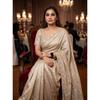 DESIGNER PARTY WEAR COLLECTION | Fendy Satin Silk Saree with Heavy Beads & Sequence Embroidery