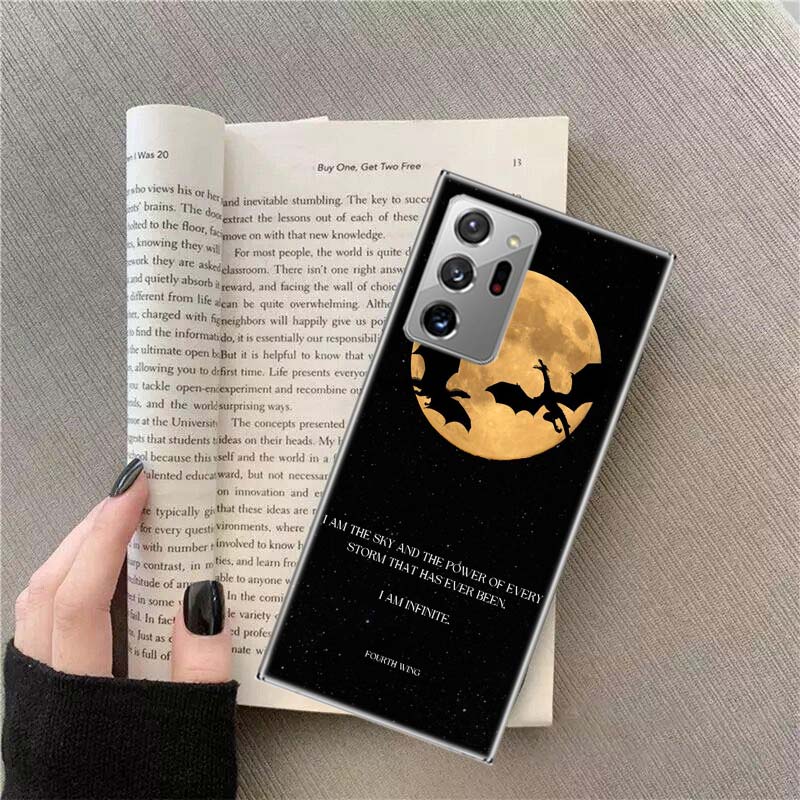 F-Fourth W-Wing Dragon Phone Case for Samsung A17 A37 A57 A54 A14 A24 A34 A07 A04S A02S A12 A22 A32 A52S A16 A26 A36 A56 A72 Gal