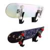 Wall-mounted Display Rack for Skateboards with Storage Hooks 2PCS