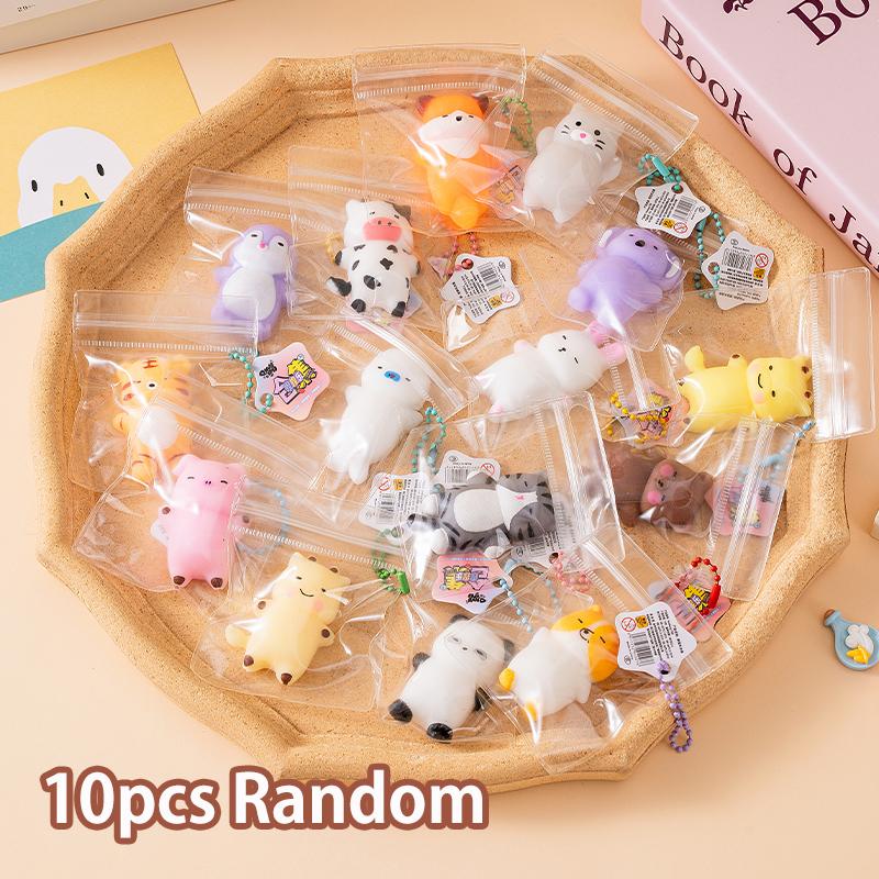Donut Taba Squishy Bread Food Mochi Squishy Squeeze Stress Relief Toy Sensory Aiti-stress Sticky Squish Keychain Bag Pendant