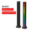 LED Strip Light RGB Music Sound Control Lights 40 LED Rechargeable App Control Music Atmosphere Rhythm Pickup Lamp Computer Car