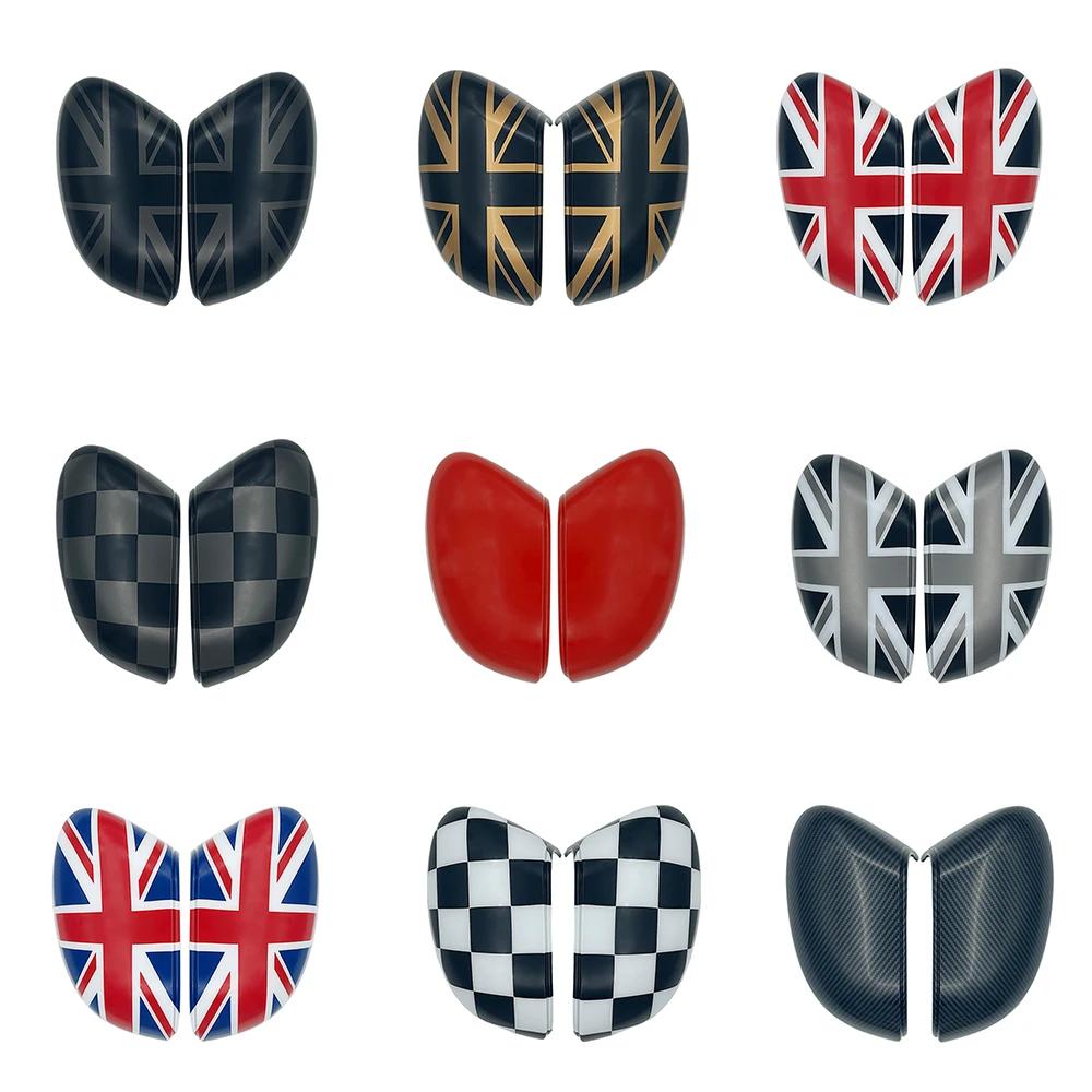 2Pcs/Set The Black Flag Car Shell Outside Rear View Mirror Covers For MINI COOPER U25 F66 F65 F67 Auto Accessories Cnjaw55