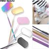 Multifunction Eyelash Mirror Stainless Steel Beauty Makeup Long Handle Mirror For Checking False Eyelash Extension Grafting Tool