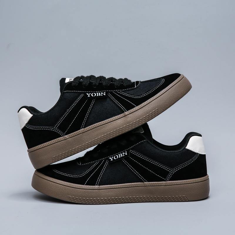 Men's Shoes Retro Black Board Shoes Autumn Breathable German Training Casual Sports Shoes New Niche Versatile Trendy New Shoes