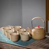 Shangqi Retro Ceramic Charcoal Tea Set