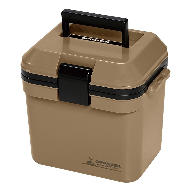 Captain Stag Cooler Box, 7L Capacity, with Shoulder Strap, Beige, Made In Japan, CS Charmant UE-86