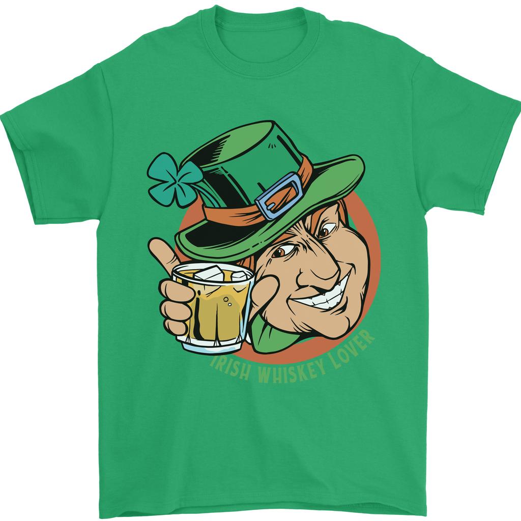 Irish Whiskey Lover Funny St Patricks Day Alcohol Unisexs TShirt 100 Cotton