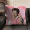 Singer HHarry Music Cushion Cover Natural Linen Organic Fabric DoubleSided Printing Sofa Home Decor Gift Pillow Case