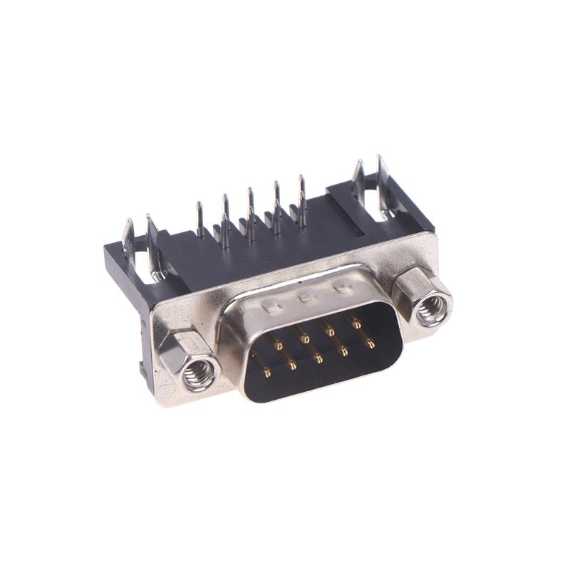 10Pcs Dr9 Hole/Pin Female/Male Right Angle Welded D-Sub 9 Pin Connector Rs232 Connector 90 Degree Bent Needle Dr9