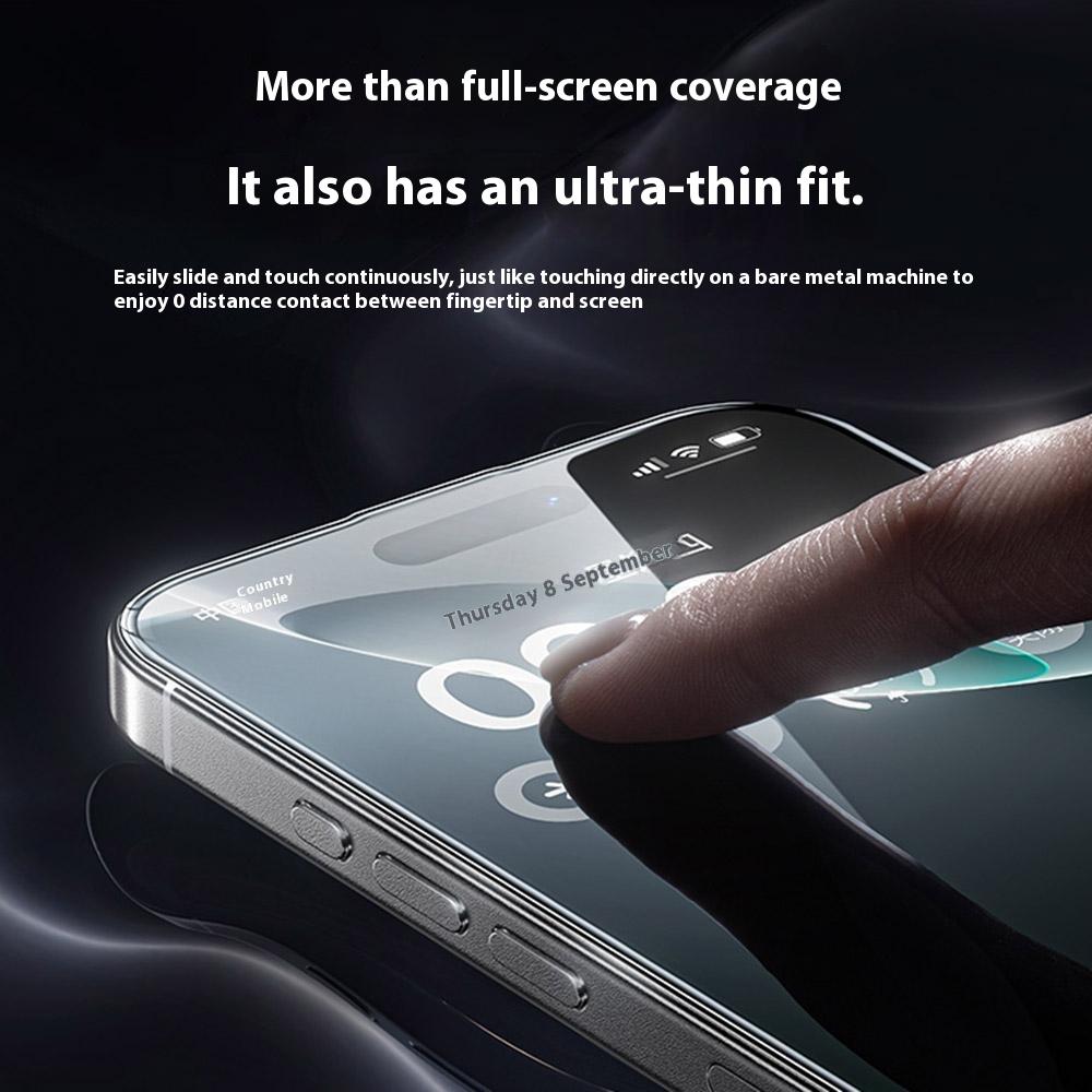 BENKS For iPhone 15 Pro Screen Protector 3D Arc Edge 0.18mm High Aluminium Silicon Glass Film