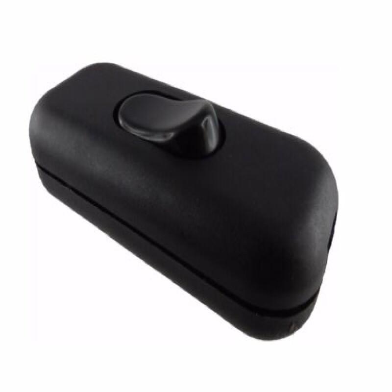 DIY ON/OFF Inline Switch 111V 6A Black/White Home Button Table Lamp Desk Light Cordless Cable Switch Electrical Accessories