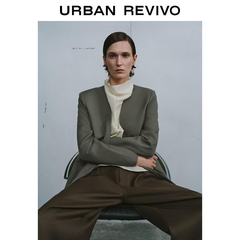 UR Women's Elegant V-Neck Suit Jacket