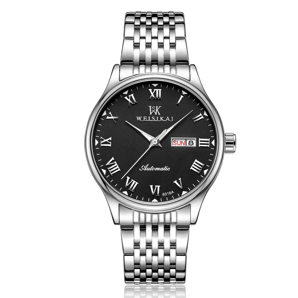 WEISIKAI 6016A Men Watches New TOP Brand Luxury Men's Watch With Box Waterproof Luminous Calendar Automatic Men's Mechanical Watches