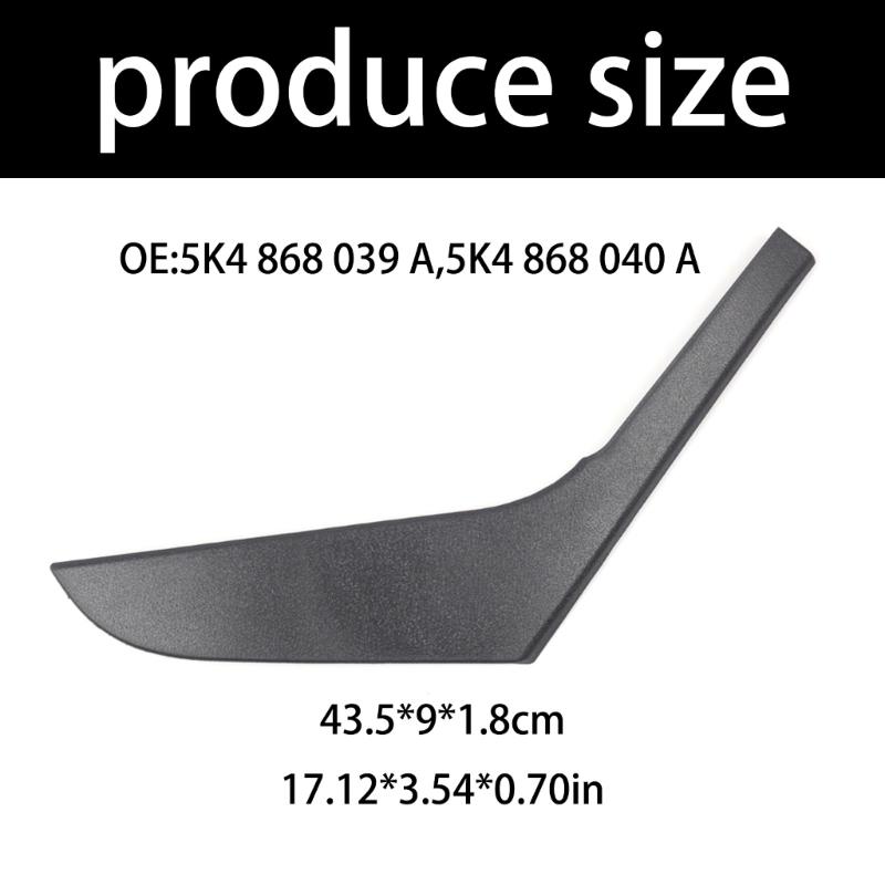 Snadná instalace Vnitřní klika dveří Ozdobný kryt Autopříslušenství Kryt vnitřní kliky dveří pro Golf 6 MK6 2009-2013