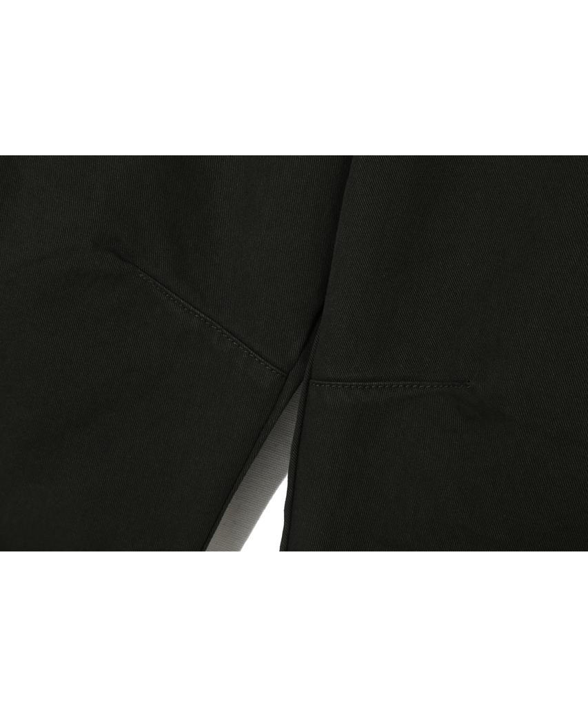BASEMOMENT Cinch Back Curved Bermuda Shorts Black