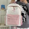 Schoolbag large capacity cute college style schoolbag female Japanese plaid girl small fresh junior high school student backpack