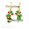 European & American Fashion Candy Cane Earrings - 2018 Holiday Jewelry Collection