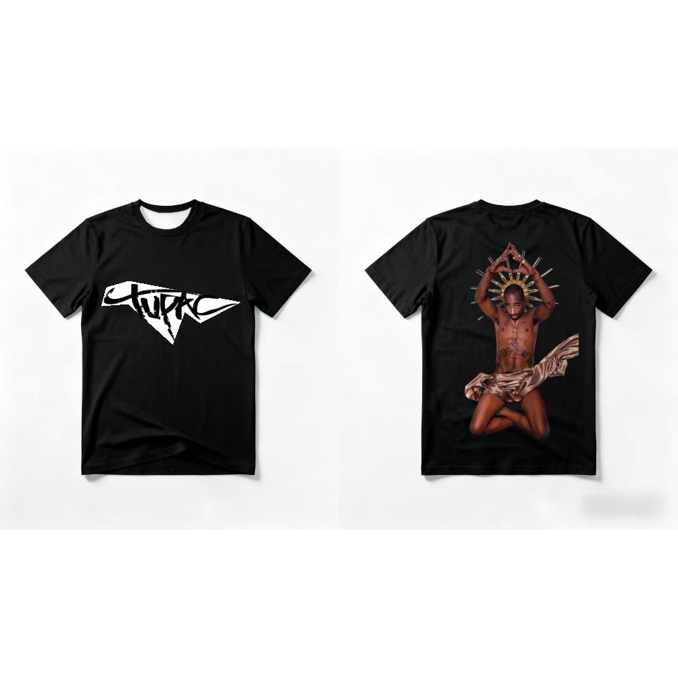 Rapper Tupac 2pac 3D Print Summer Fashion Men's T-shirt Clothing Casual Short Sleeve T-shirt for Hiphop Men Tops GHETTO STAR