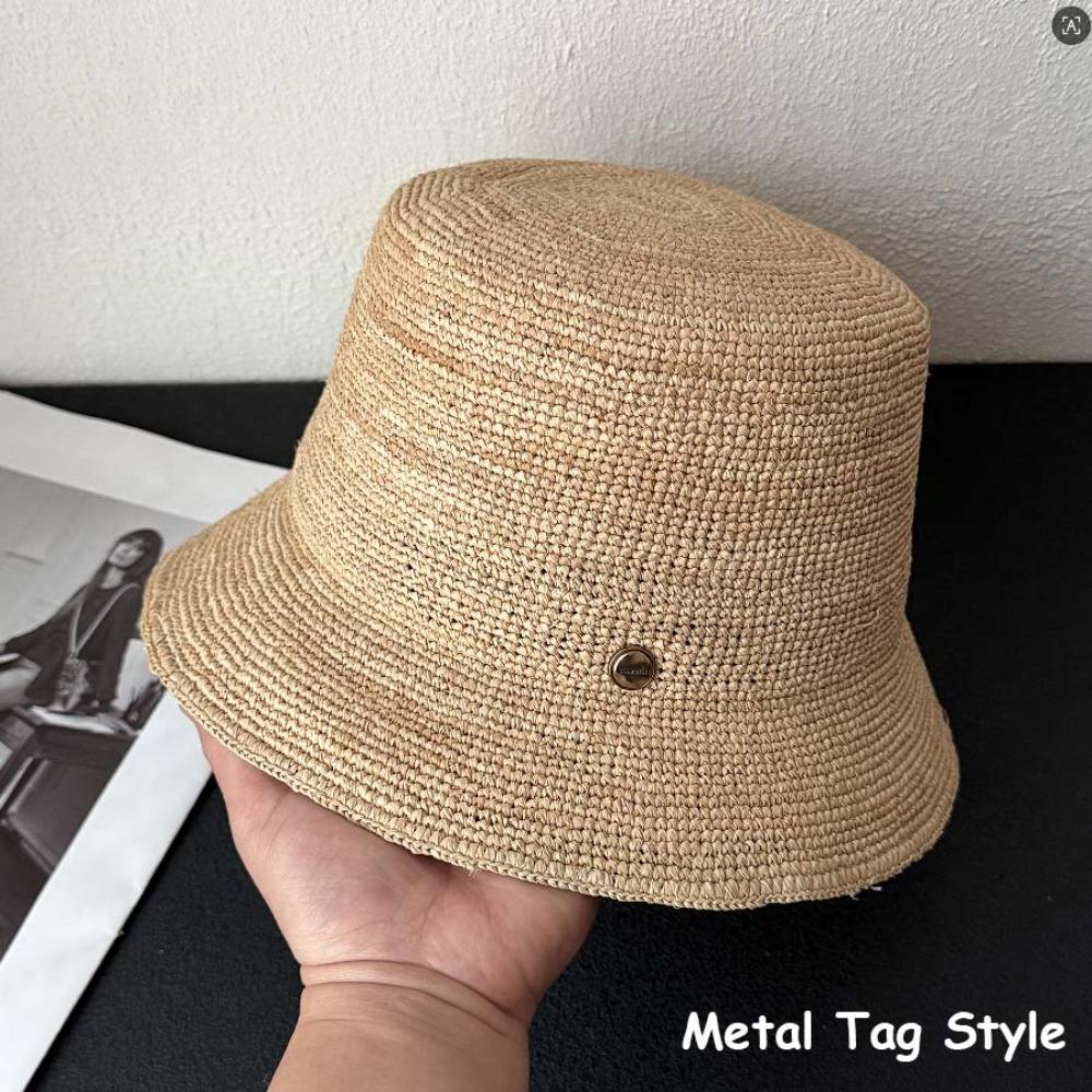 Short Brim Sunscreen Straw Hat Fisherman Hat Beach Hats Fashion Bucket Hat Beach Outings 01