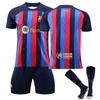 Maglia Casa Barcellona Set Uniforme Squadra Calcio Bambini Abbigliamento Allenamento