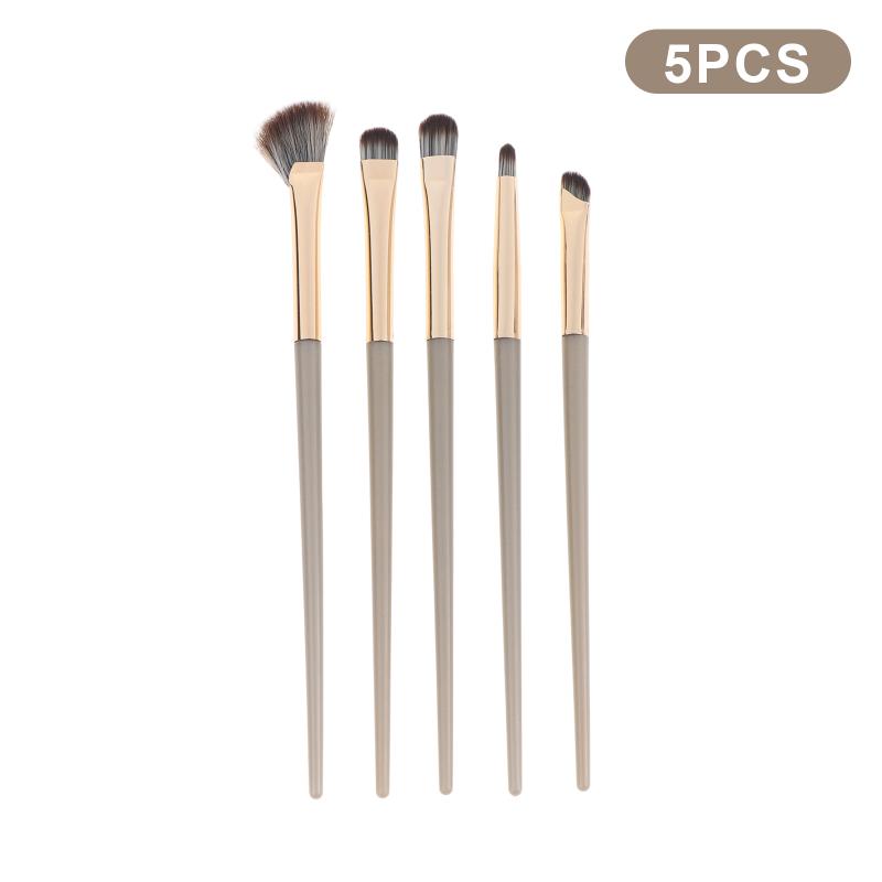 5-15Pcs Professional Eye Makeup Brush Set Non-irritating Soft Bristles for Highlight Nose Shadow Beginner Use