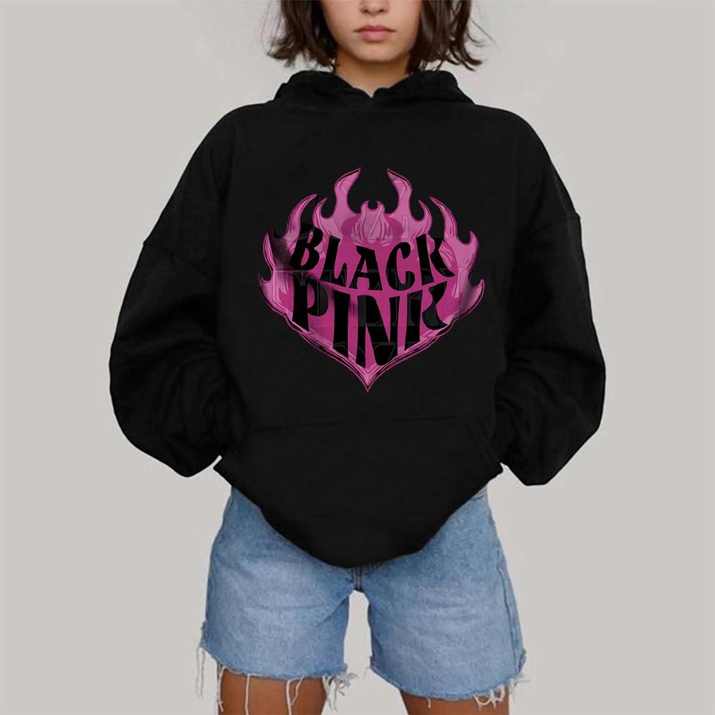 Women's Fashionable Casual Hooded Long Sleeved Printed Sweatshirt