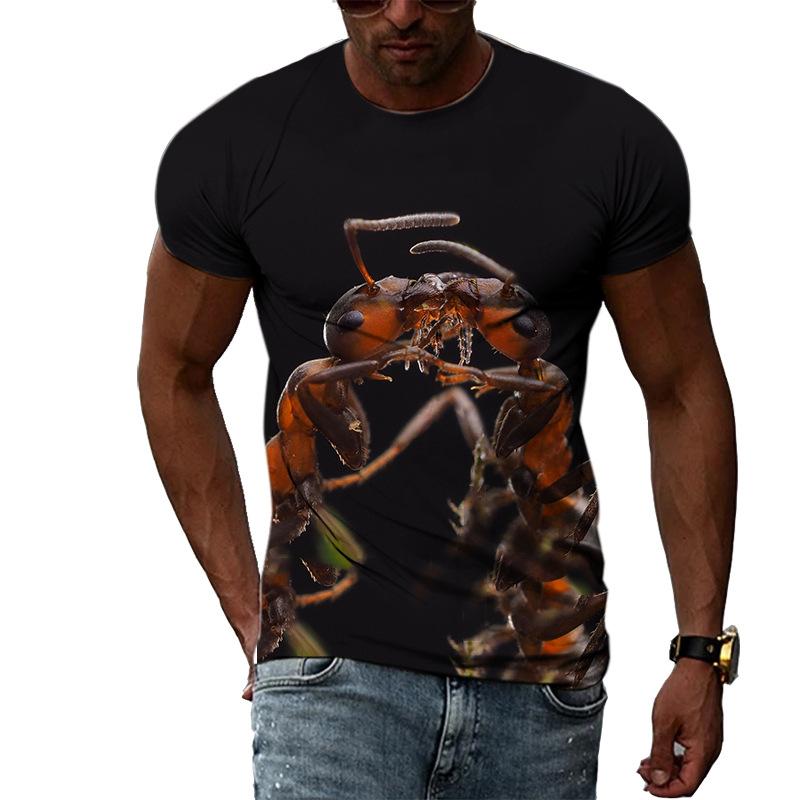 Ant Series 3D Printed Tee Shirts Men's Casual Fashion Men Top Summer Short Sleeve T-shirt