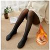 Thicken Warm Tights For Women Winter Thermal Stockings Leggings Sexy Translucent Fleece Velvet Tights Pantyhose Female Pants