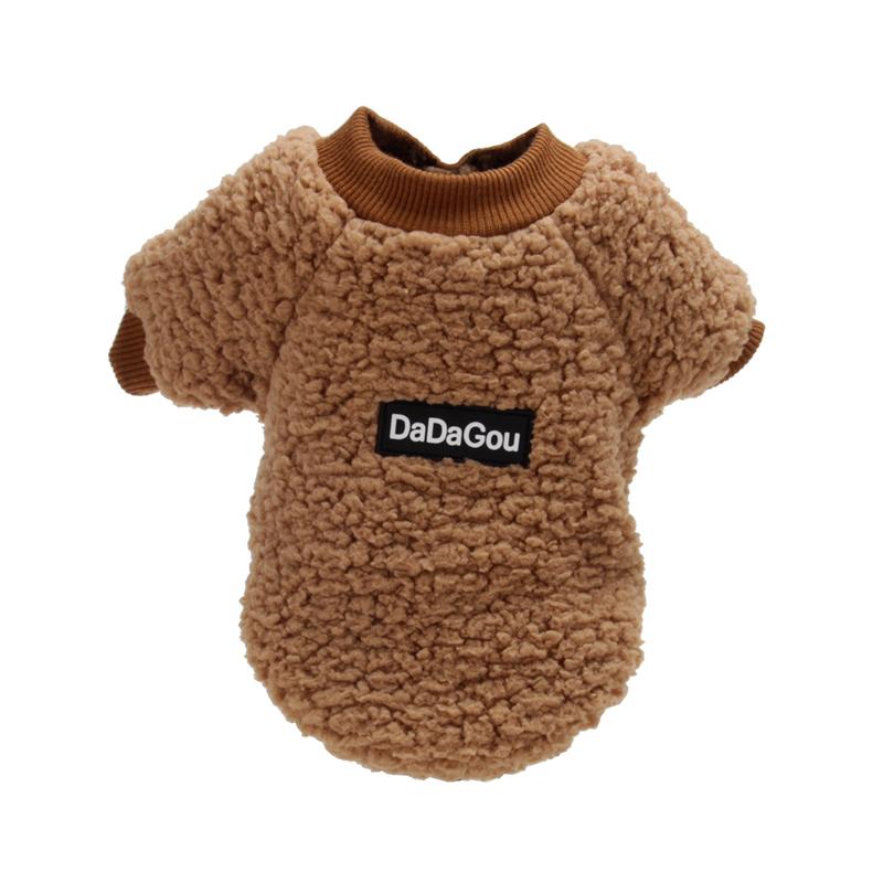S Back Length:19-21cm Kismaple Pet Dog Warm Jumper Classic Fleece Warm Sweater Clothes Puppy Cat Knitwear Coat Apparel Small Dogs Gray