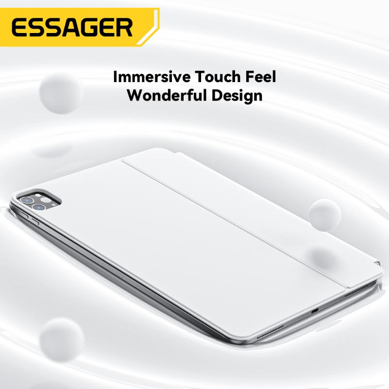 Essager Mini Intelligent Bluetooth Keyboards Anti Fingerprint Portable RGB IPad Wireless Keyboard for Tablet Computer IPad Pro