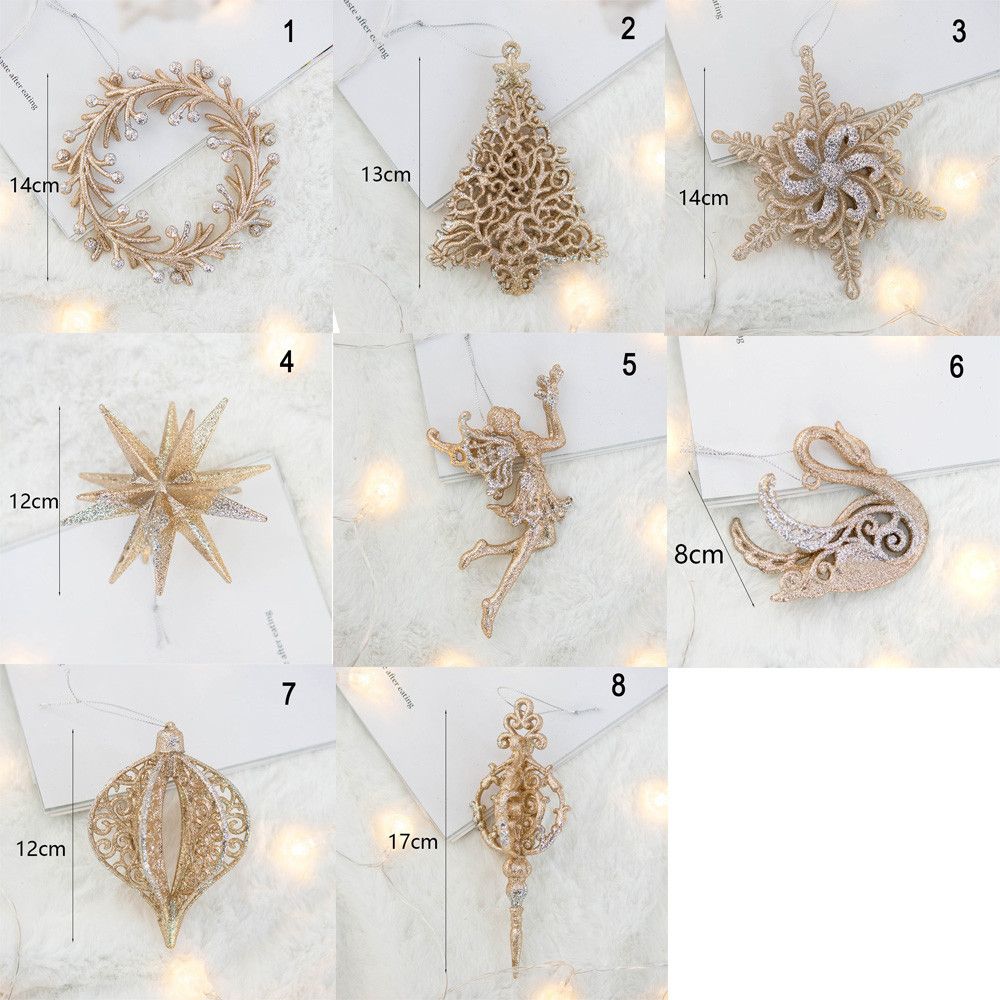 Kids Tags Angel Home Decorations Snowflake Hangings Christmas Ornaments Xmas Tree Pendant